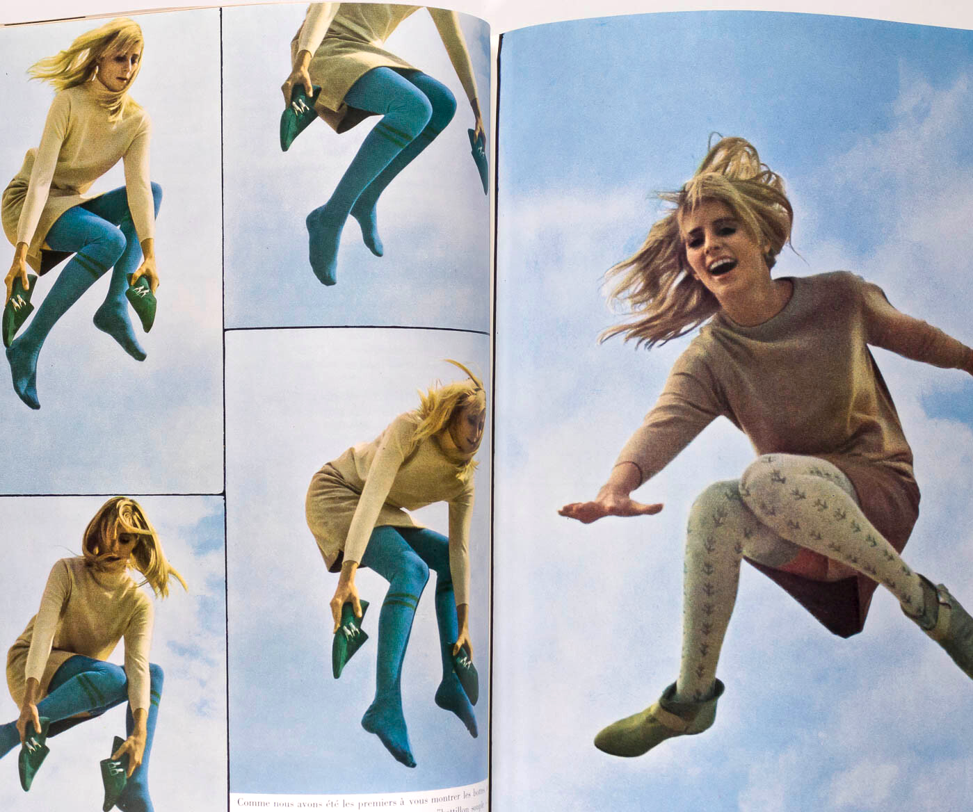 Christa Fiedler JILL KENNINGTON Shrimpton GUY BOURDIN Paris Vogue November 1965