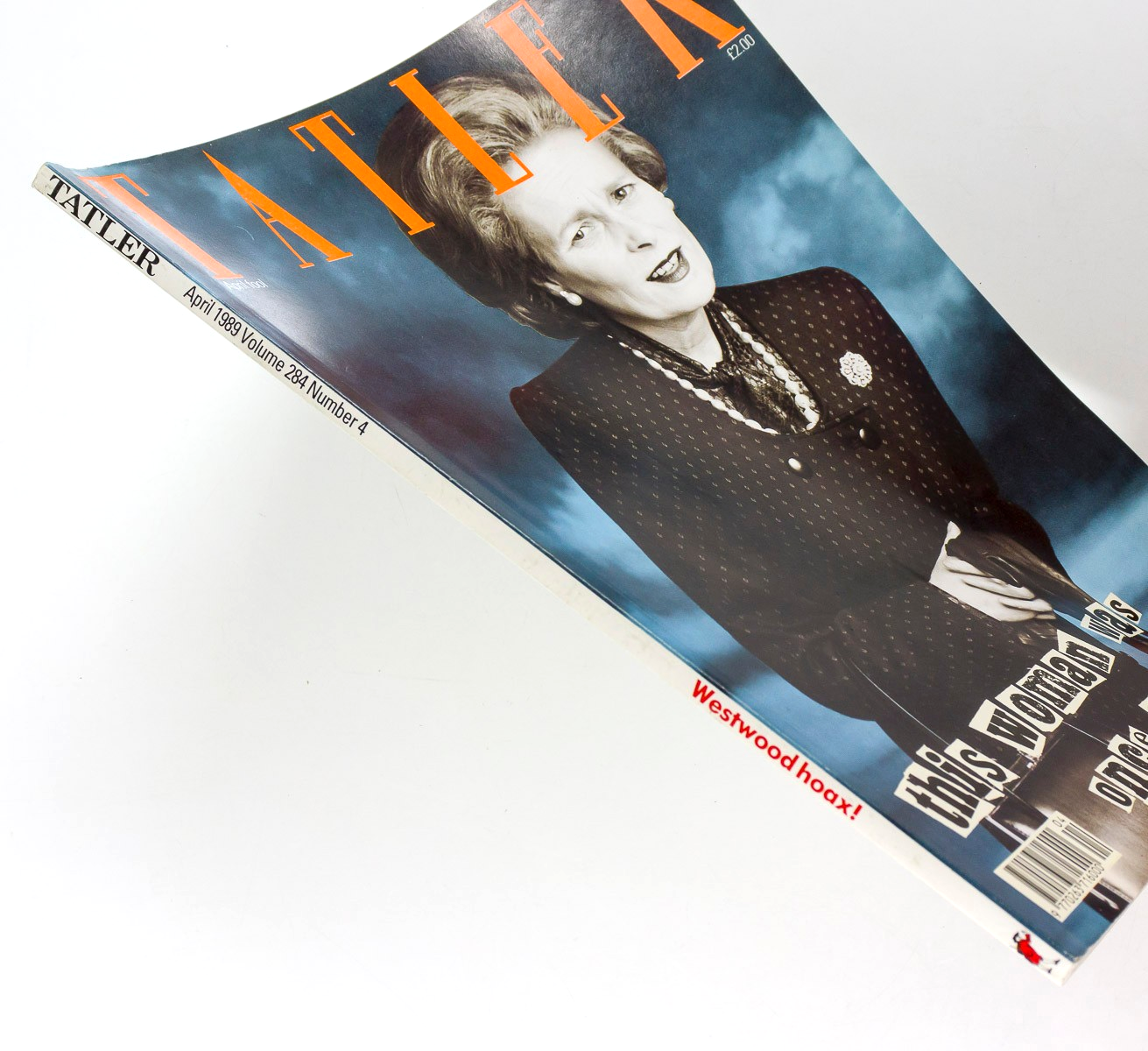 Vivienne Westwood MARGARET THATCHER punk BOY GEORGE  Tatler magazine April 1989