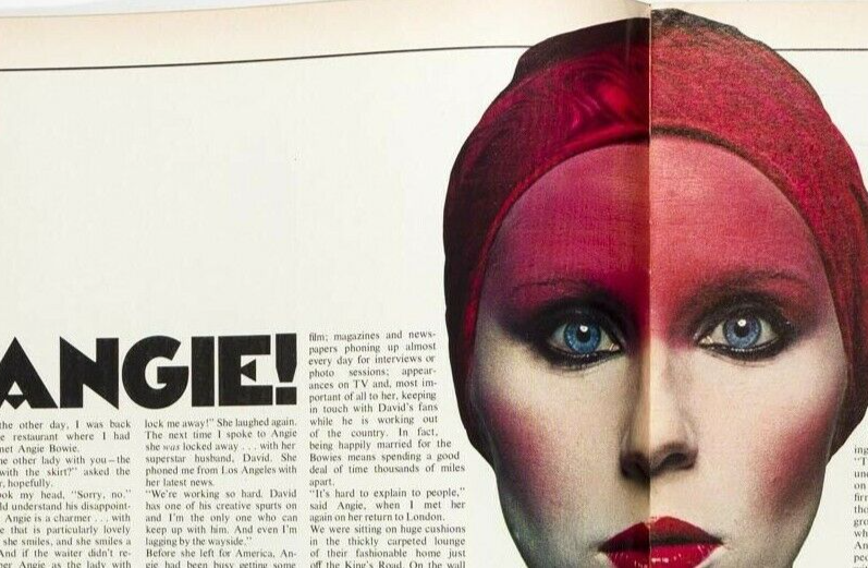Angie Bowie TERRY O'NEILL Rod Stewart 19 MAGAZINE July 1975 Australia BIBA Quant