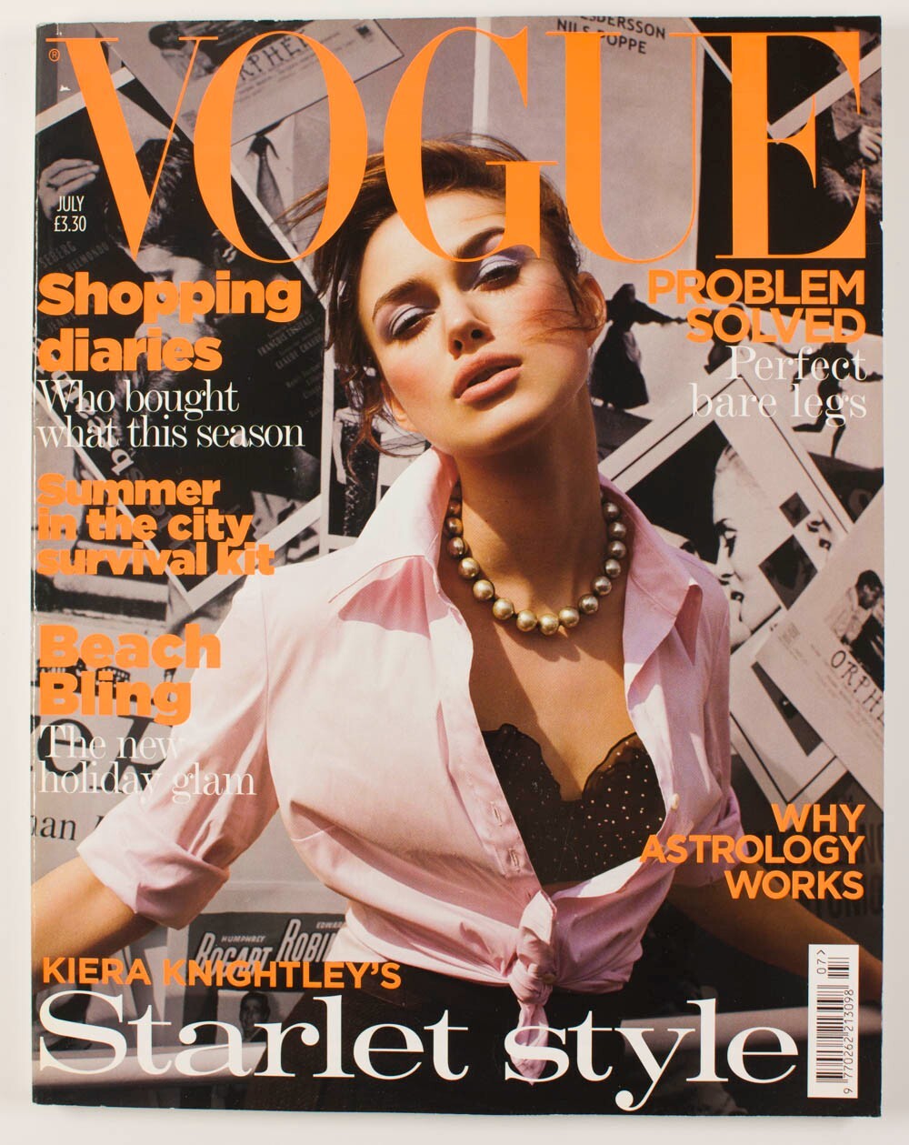 Keira Knightley DARIA WERBOWY Astrology VOGUE magazine July 2004 vtg BEACHWEAR