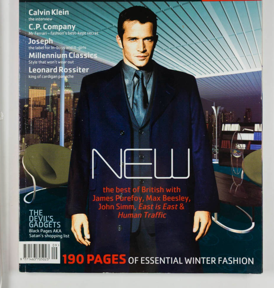 JAMES PUREFOY Max Beesley JOHN SIMM Loaded magazine CP COMPANY Calvin Klein VTG