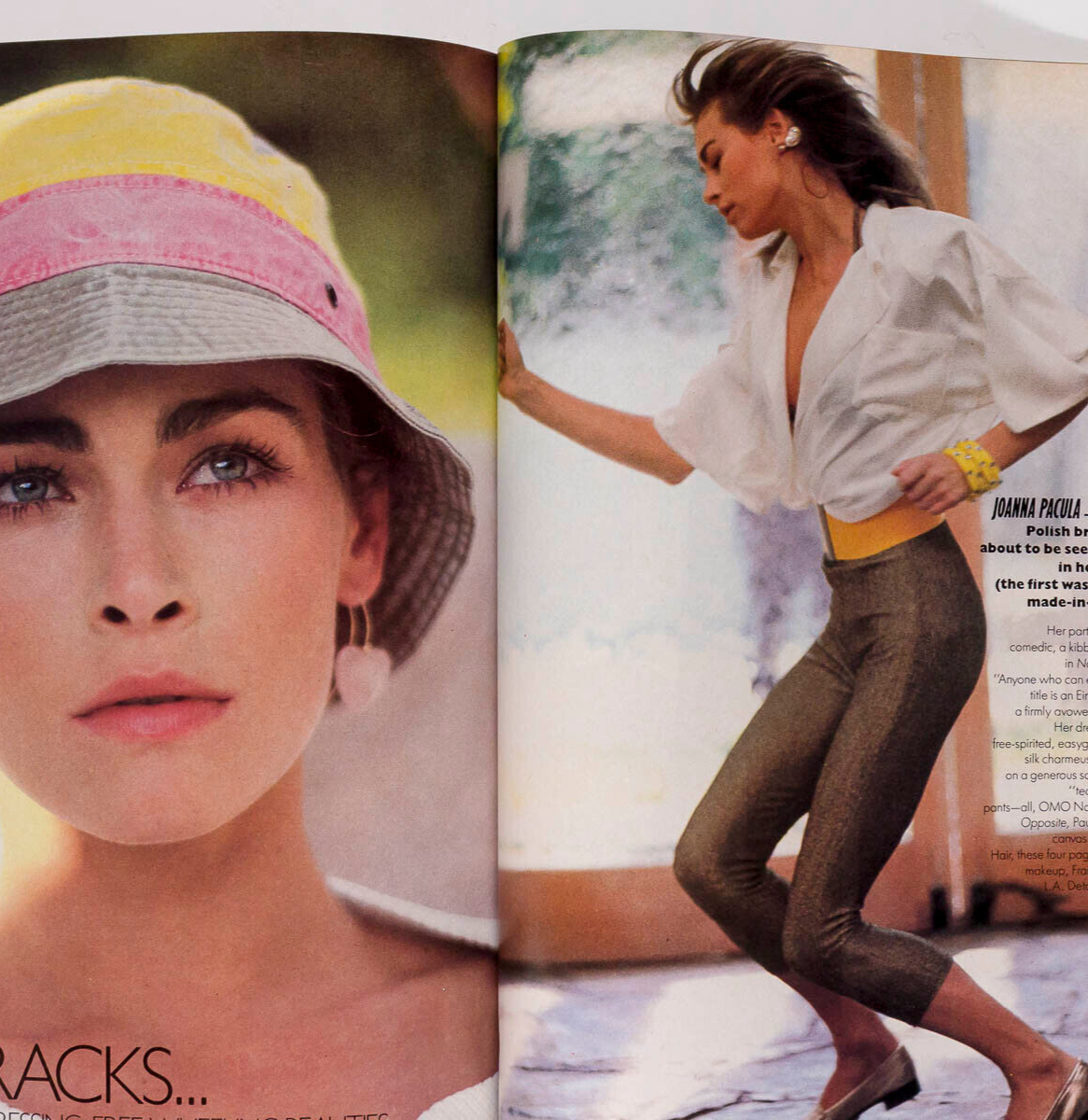 Renee Simonsen JOANNA PACULA Rosemary McGrotha VOGUE Dec 1984 Warhol ISSERMANN