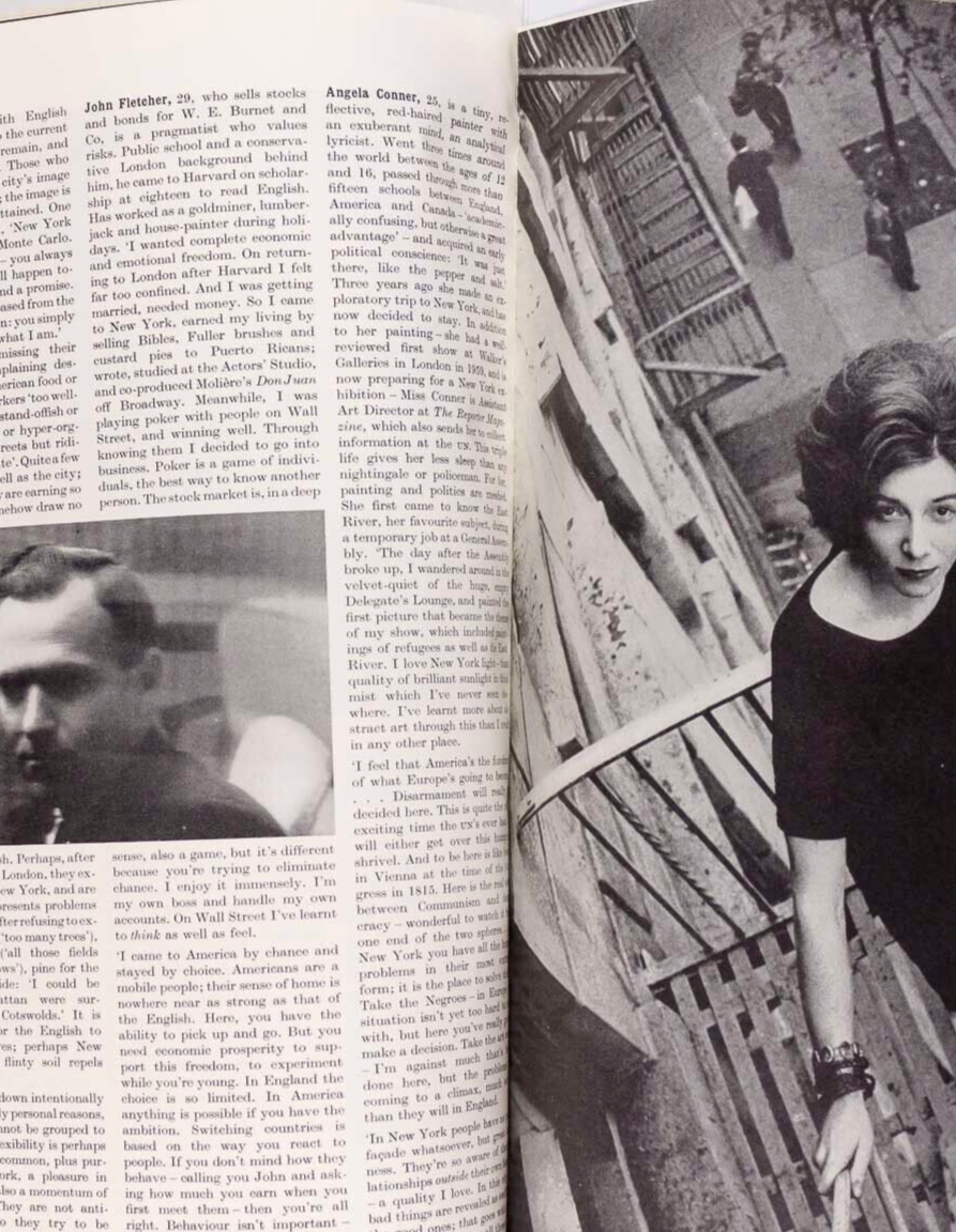 Sylvette PICASSO Lydia Corbett DONOVAN John Bulmer & Cowan ABOUT TOWN 1961 Aug