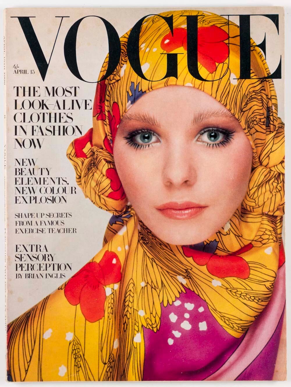 MAUDIE JAMES Guy Bourdin PATTIE BOYD  Vogue April 15th 1969  LINDA THORSON Rolex