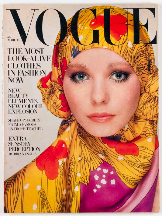 MAUDIE JAMES Guy Bourdin PATTIE BOYD  Vogue April 15th 1969  LINDA THORSON Rolex