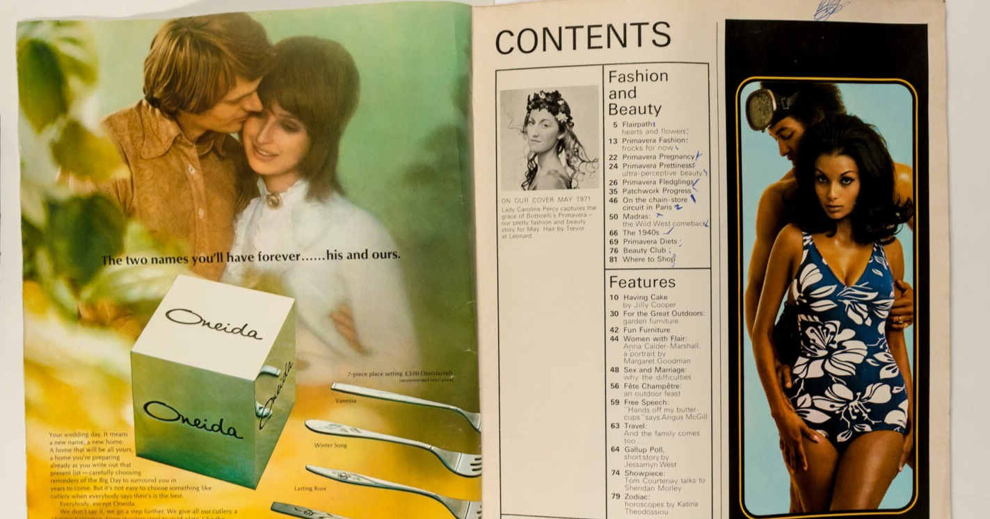 Anna Calder Marshall CHARLOTTE MARTIN Duffy LOUSADA Jilly Cooper  FLAIR May 1971