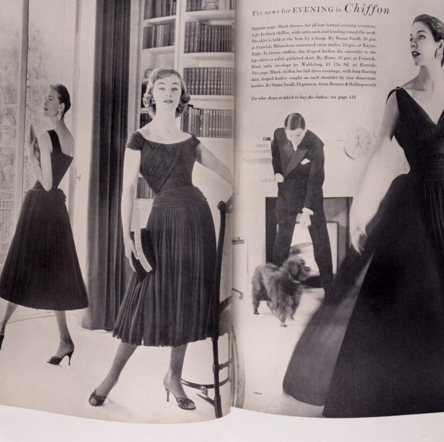 Vernier STEMP Dylan Thomas VOGUE August 1955 70th birthday gift MARIGOLD Corsets