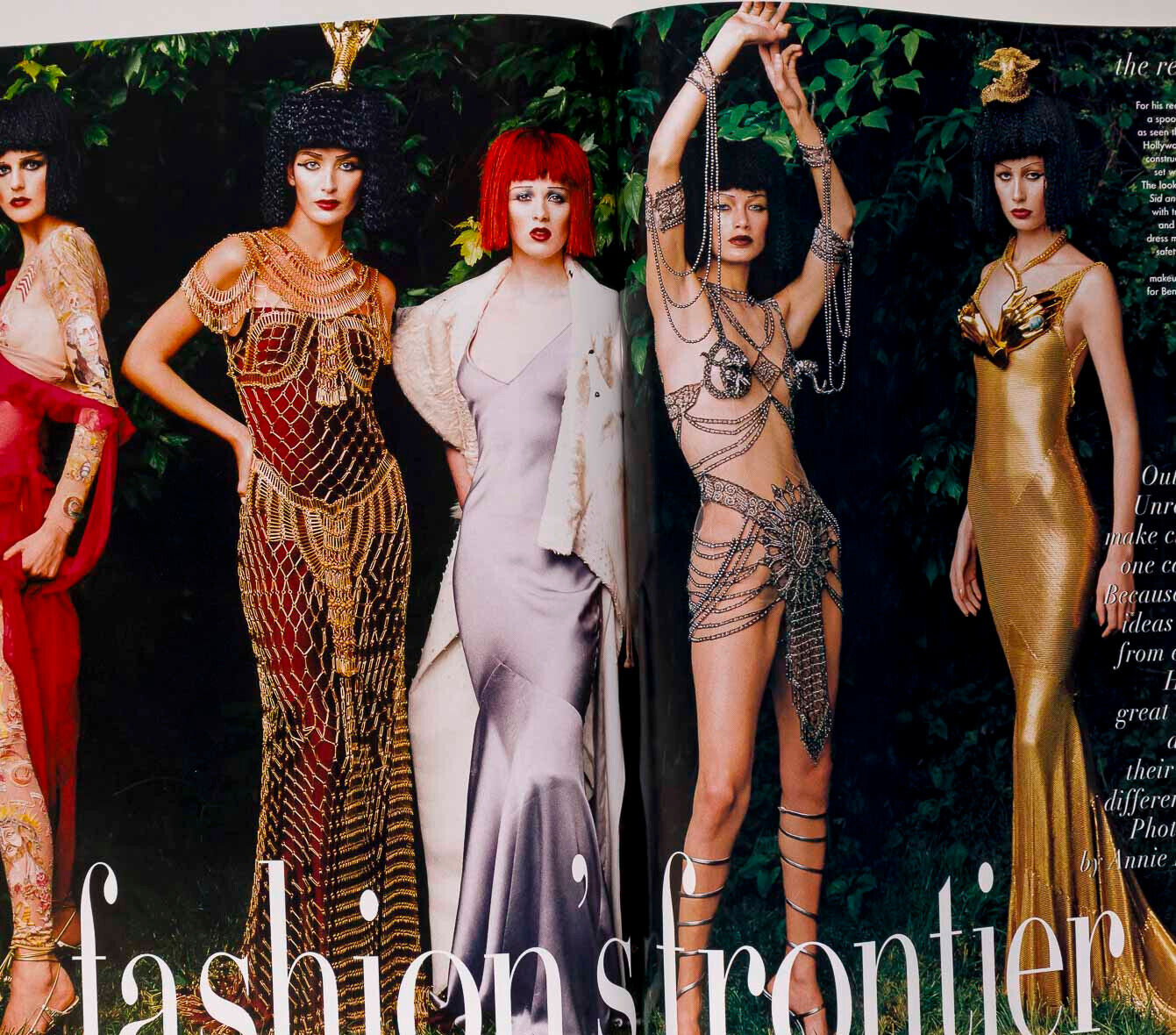 LINDA EVANGELISTA Bruce Weber CAROLYN MURPHY Vogue September 1997 Alek Wek JPG