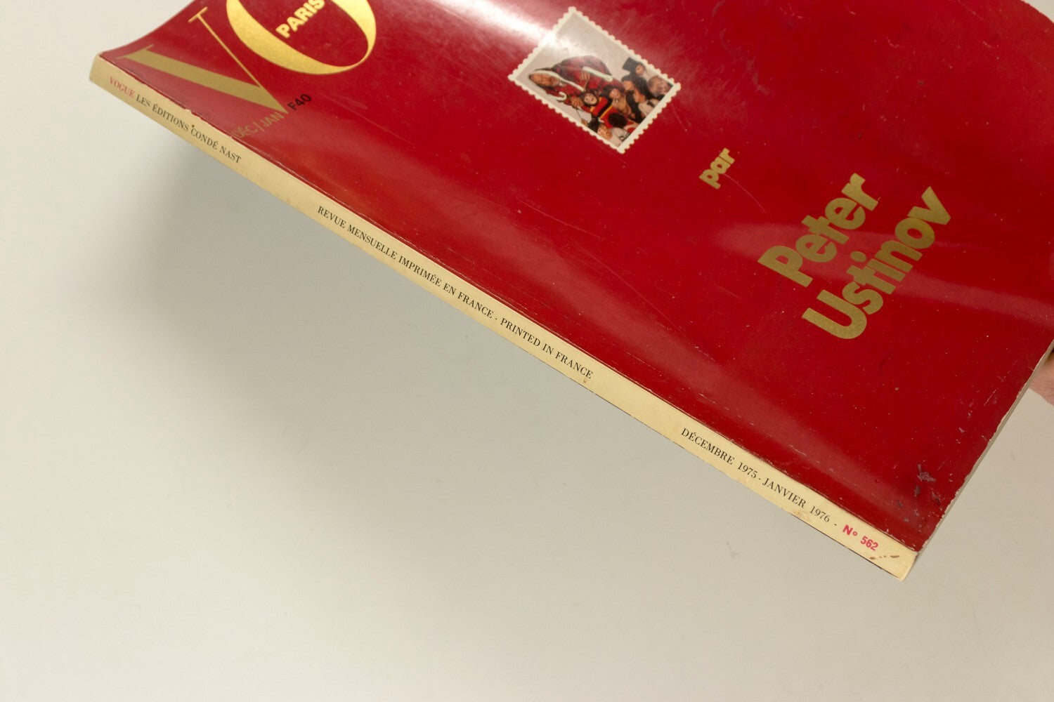 PETER USTINOV Guest editor PARIS VOGUE December 1975 GUY BOURDIN Helmut Newton
