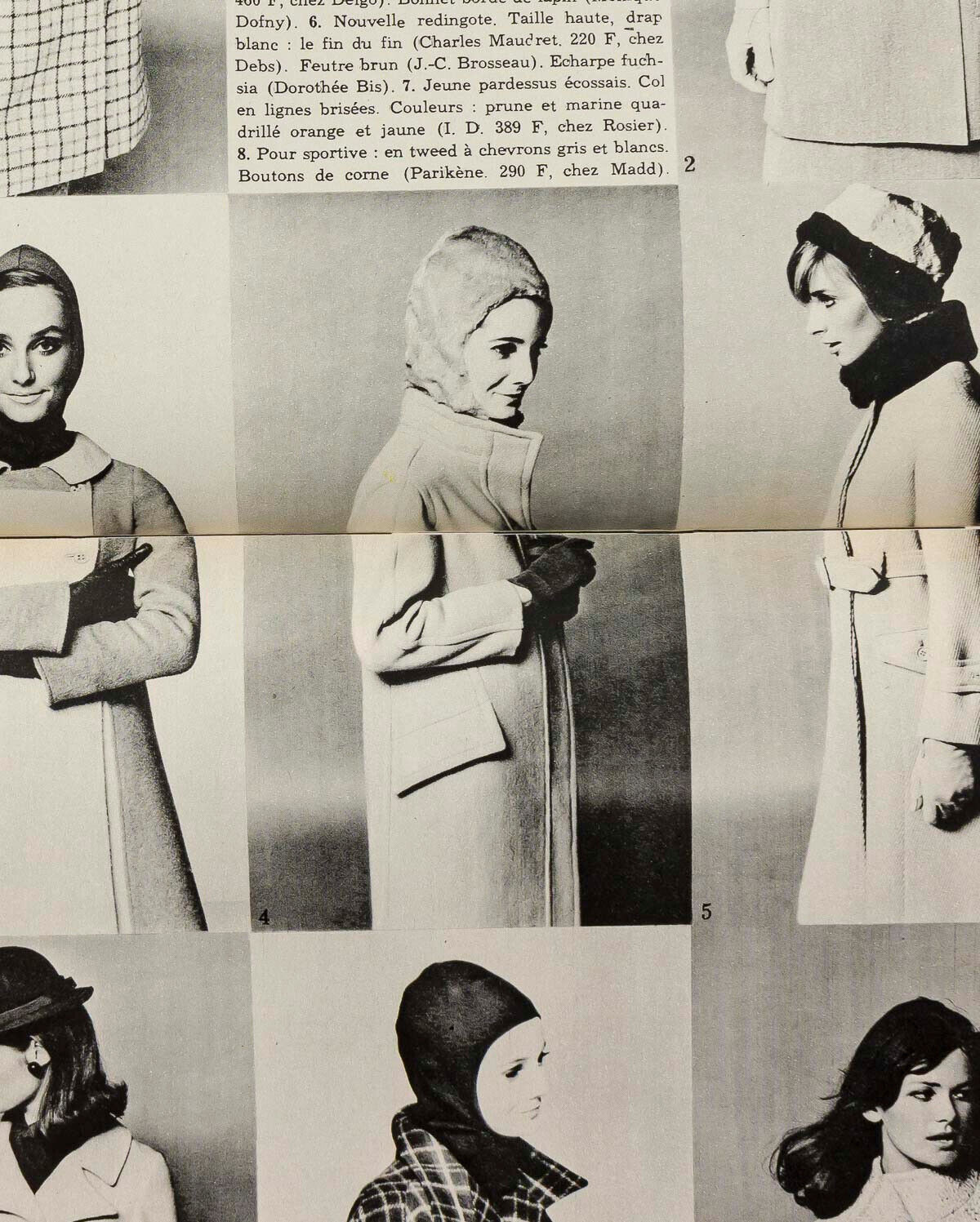 Jill Kennington PATTIE BOYD Nicole De Lamarge ELLE MAGAZINE Paris Collections 65