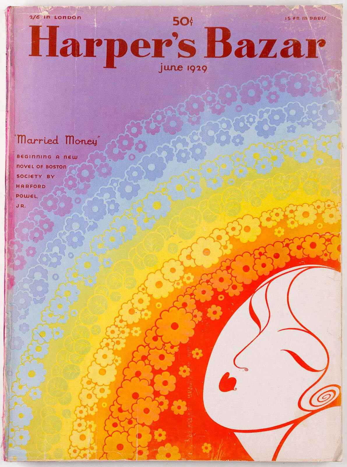 Erte ART DECO Harford Powel HARPER'S BAZAAR magazine US June 1929 Vuitton POIRET