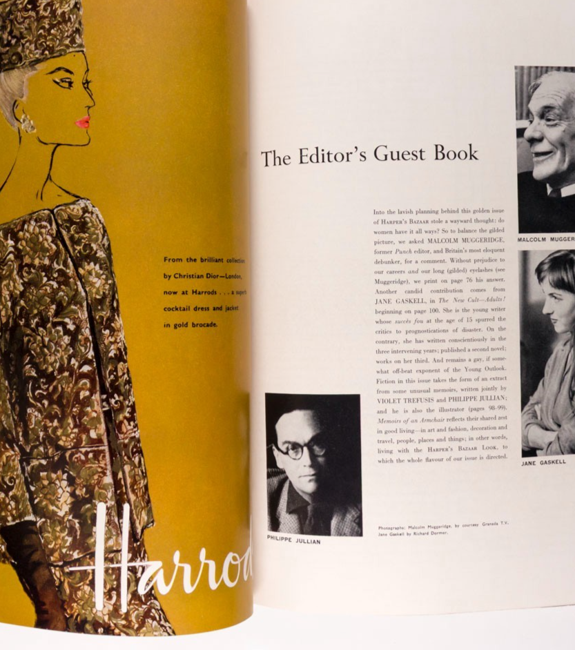 Maggi Eckardt JANE FONDA Gold HARPERS BAZAAR November 1960 Dior HULANICKI Avedon