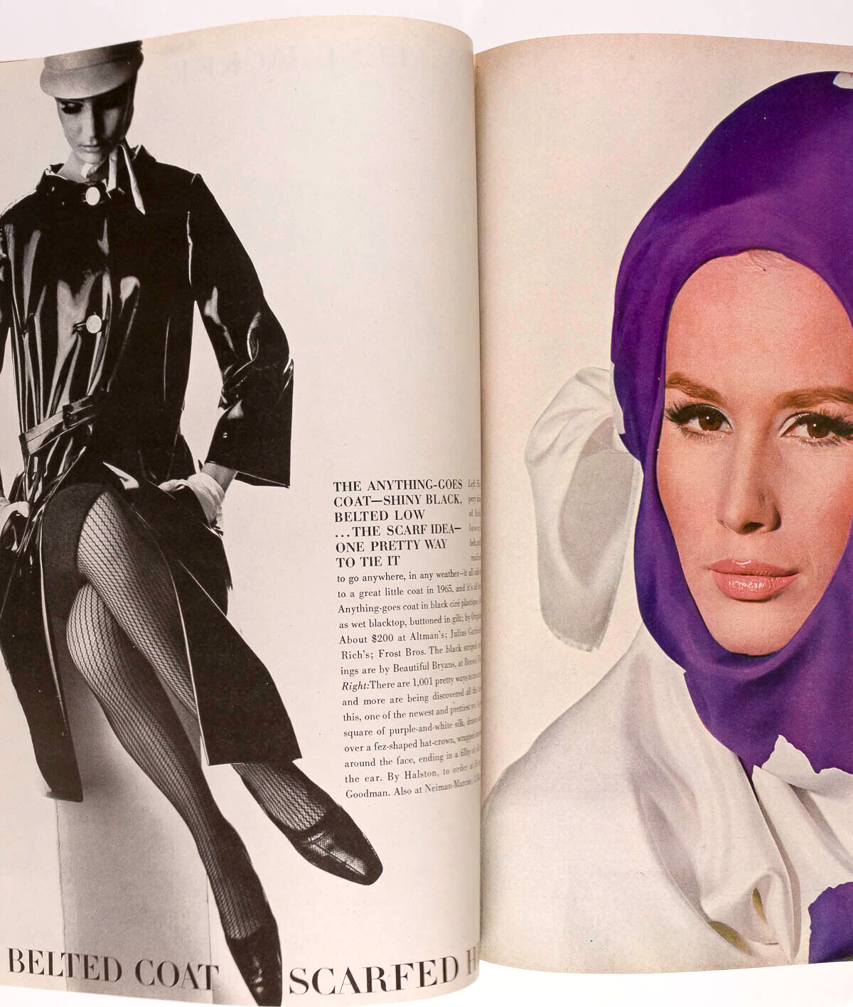 Brigitte Bauer JEAN SHRIMPTON Penn VOGUE January 1965 Pucci NORMAN PARKINSON vtg