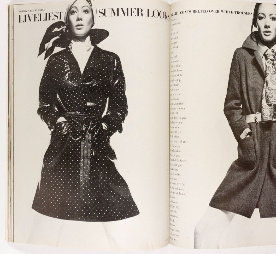 MAUDIE JAMES Guy Bourdin PATTIE BOYD  Vogue April 15th 1969  LINDA THORSON Rolex