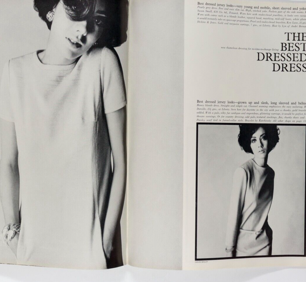 Veruschka JEAN SHRIMPTON Sonia Delaunay VOGUE February 1966 DUFFY Guy Bourdin UK