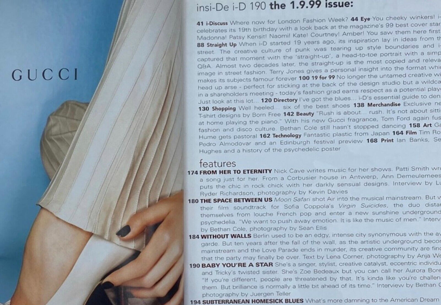 Christy Turlington KAWS Air KIRSTEN OWEN The Prodigy HELMUT LANG i-D magazine UK