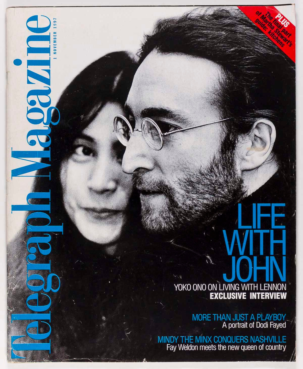YOKO ONO John Lennon MARTHA STEWART Telegraph November 1997 Mindy McCready FAYED