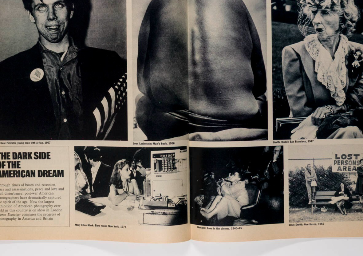 Pope shot HARRISON FORD Loyd Grossman SUNDAY TIMES magazine May 1985 Diane Arbus