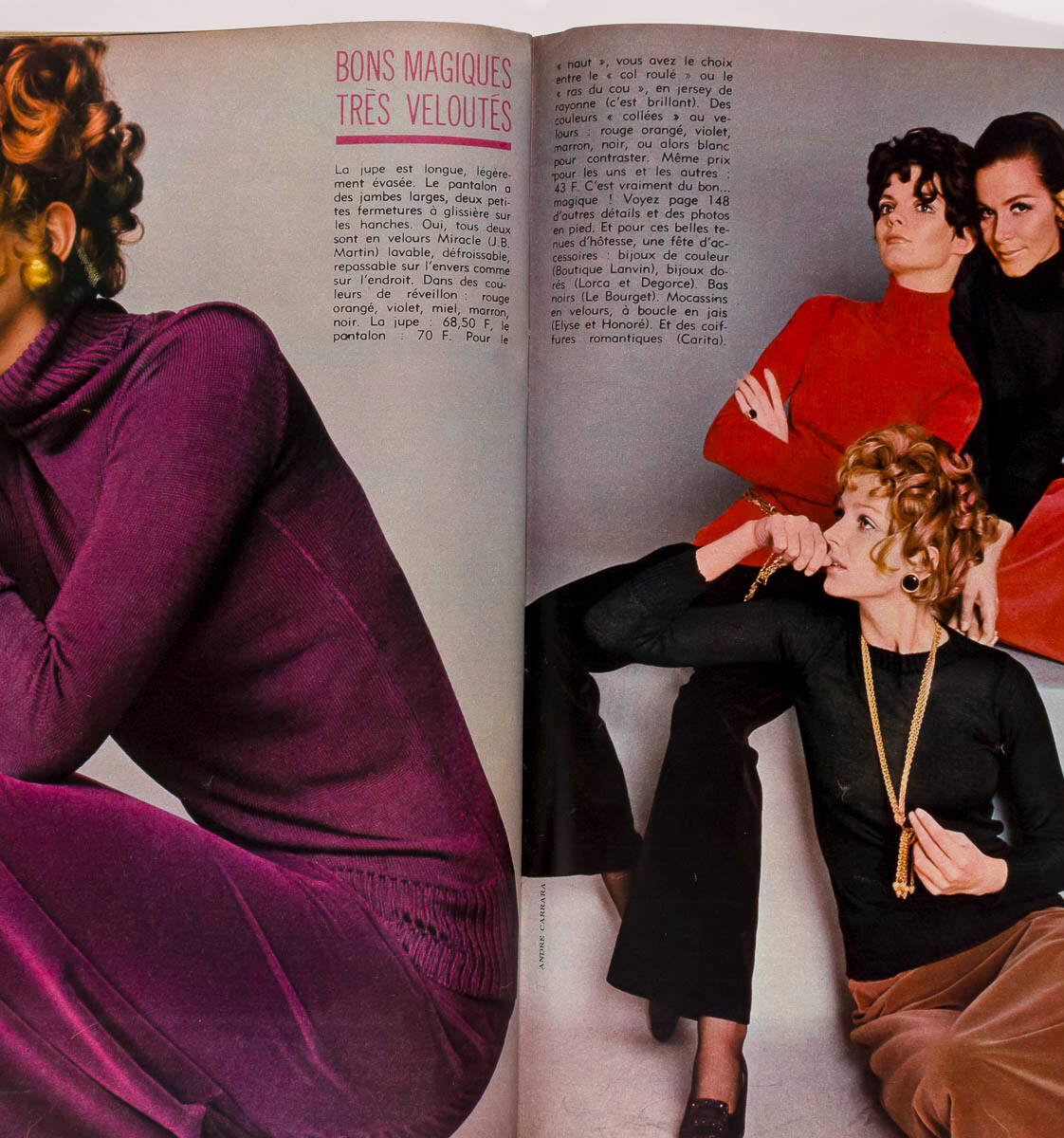 Brigitte Bardot BY David Bailey FRENCH ELLE MAGAZINE December 7 1967 Noel FRANCE