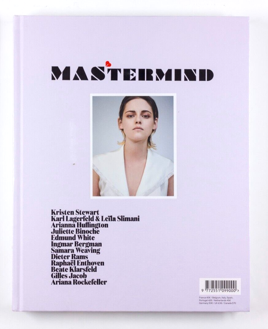 Kristen Stewart KARL LAGERFELD Dieter Rams JULIETTE BINOCHE Mastermind magazine