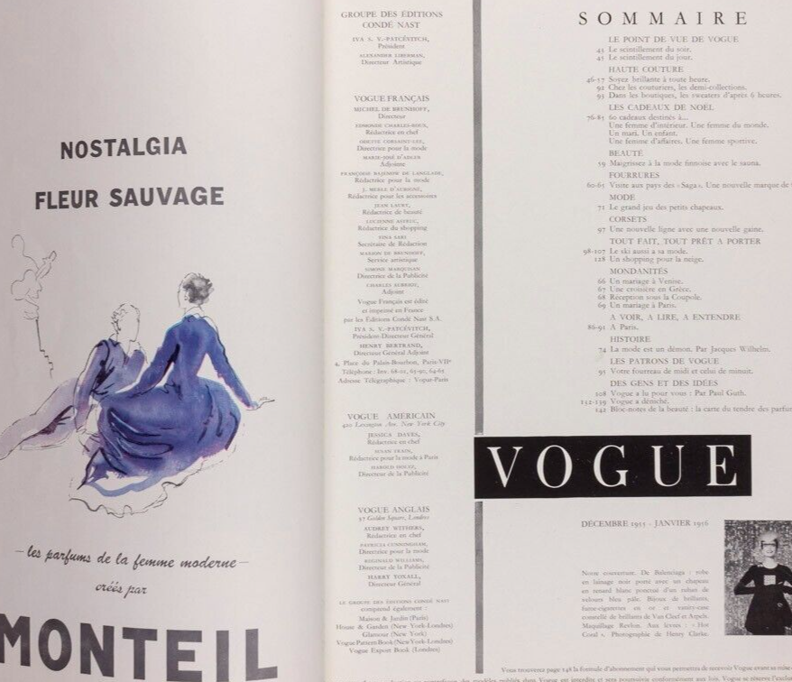 Balenciaga GUY BOURDIN Henry Clarke FELLINI Penn ROBERT DOISNEAU vtg PARIS VOGUE