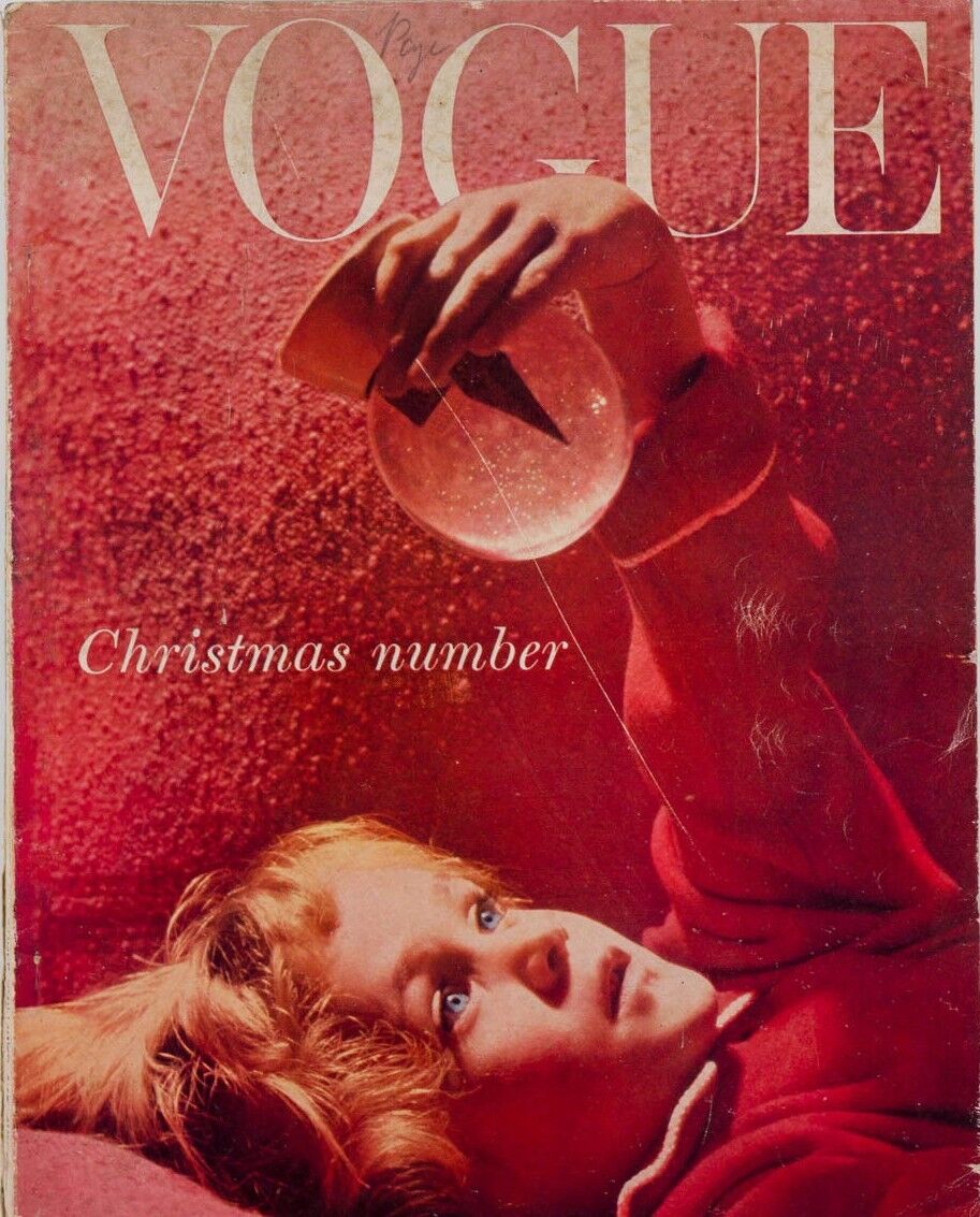 Norman Parkinson DONALD SILVERSTEIN British Vogue Magazine December 1955 Xmas No