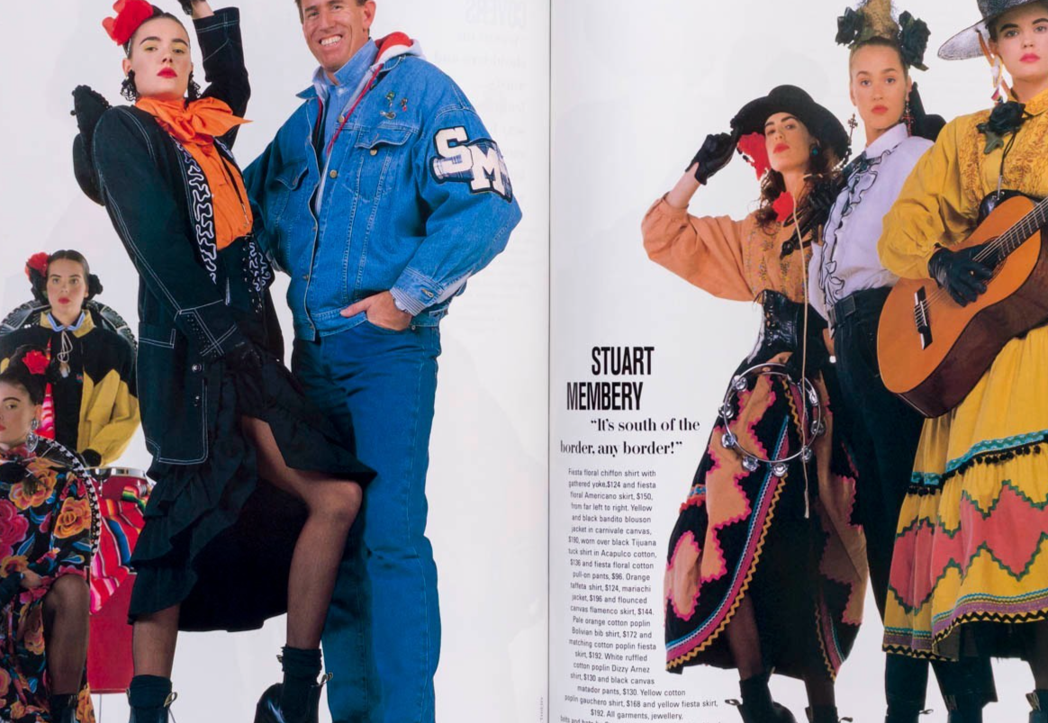 Michelle Eabry AUSTRALIA DESIGNER Ken Russell HARPERS September 1986 Martin Shaw