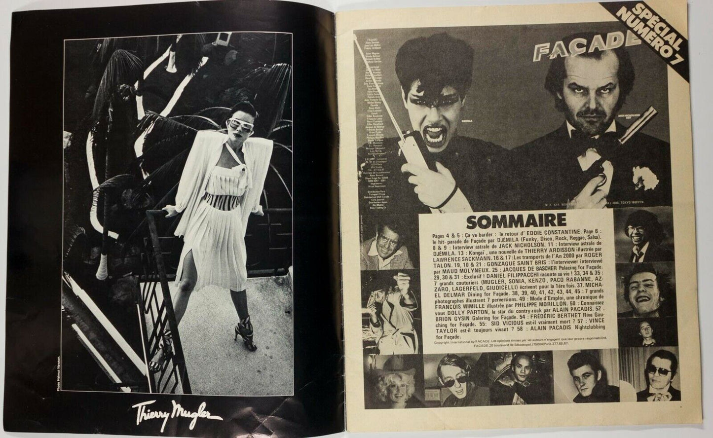 Jack Nicholson PHILIPPE MORILLON Roman Polanski HELMUT NEWTON Facade magazine 7