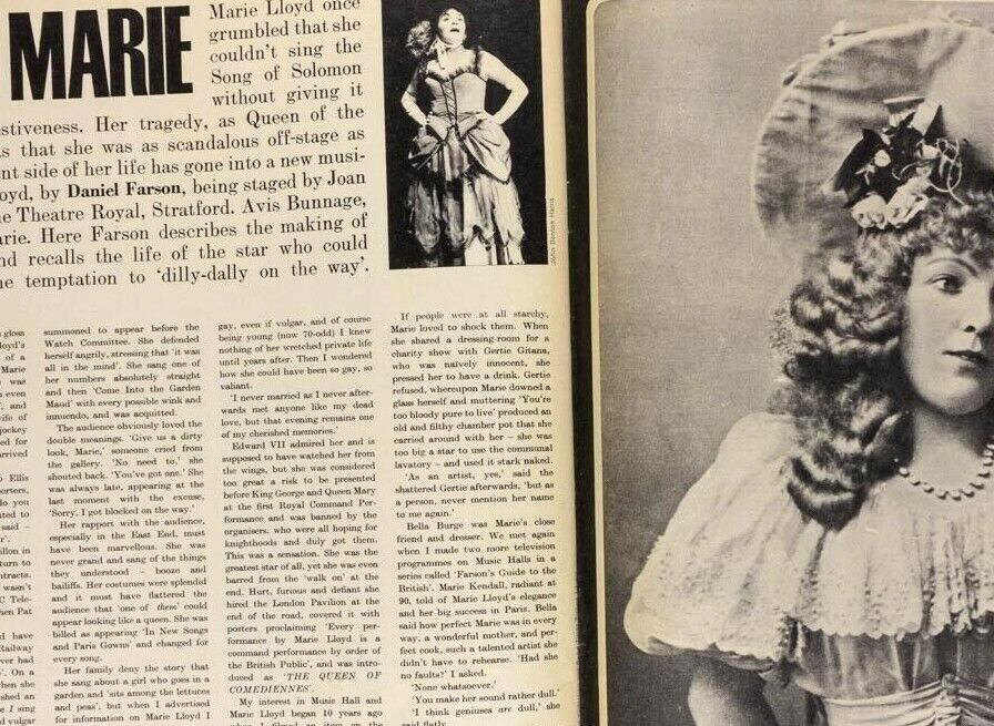 Alan Aldridge PAUL McCARTNEY Beatles MARIE LLOYD Observer magazine 1967 November