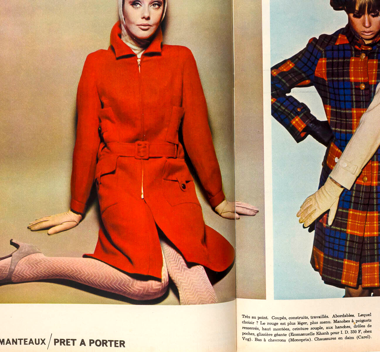 Jill Kennington PATTIE BOYD Nicole De Lamarge ELLE MAGAZINE Paris Collections 65
