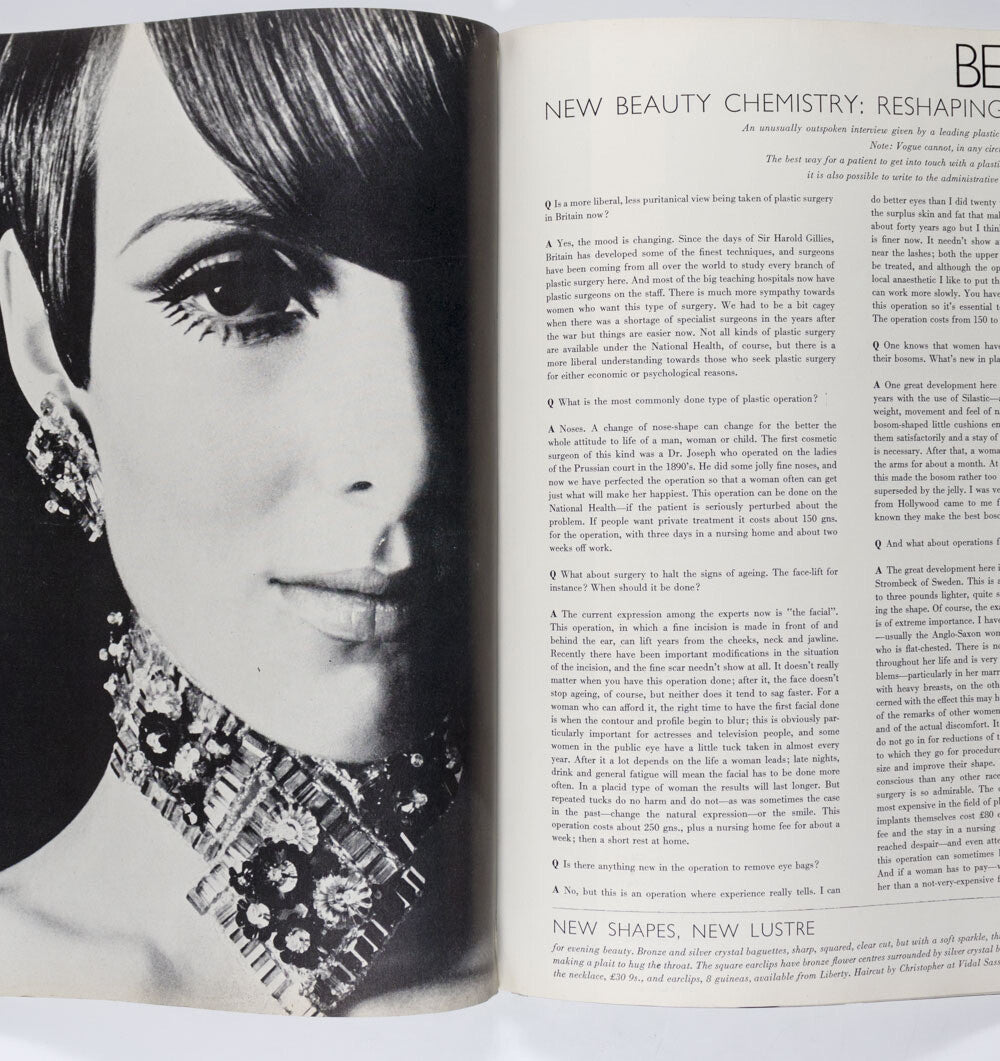 Veruschka JEAN SHRIMPTON Sonia Delaunay VOGUE February 1966 DUFFY Guy Bourdin UK