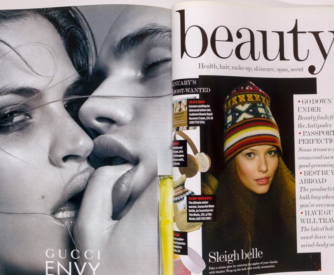 Daria Werbowy RIE RASMUSSEN Norman Parkinson VOGUE January 2005 Jan Ward TESTINO