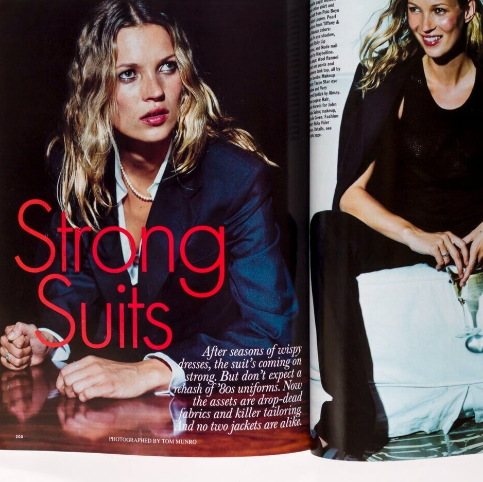 Bridget Hall KATE MOSS Guinevere Van Seenus ALLURE magazine 1997 Sep ASHLEY JUDD