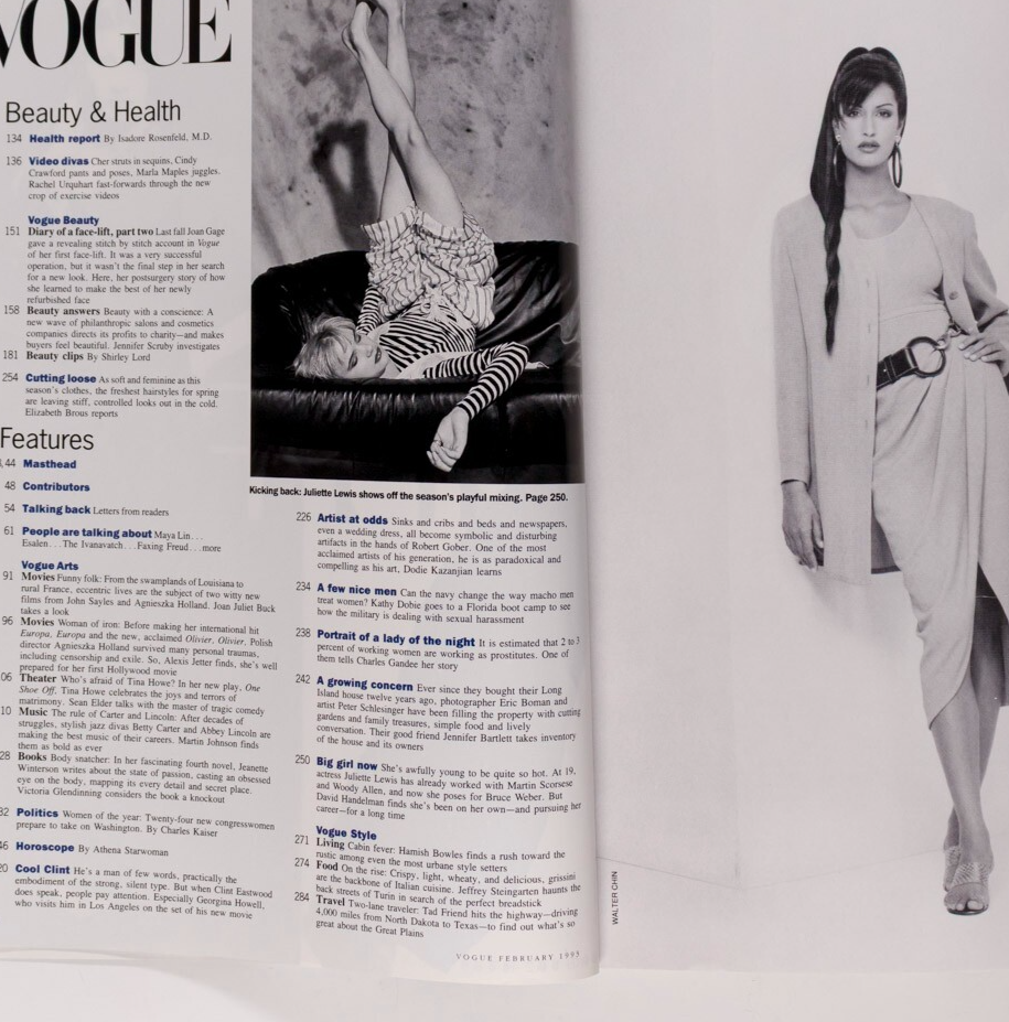 Amber Valletta ANNA NICOLE SMITH Helena Christensen VOGUE June 1993 Turlington