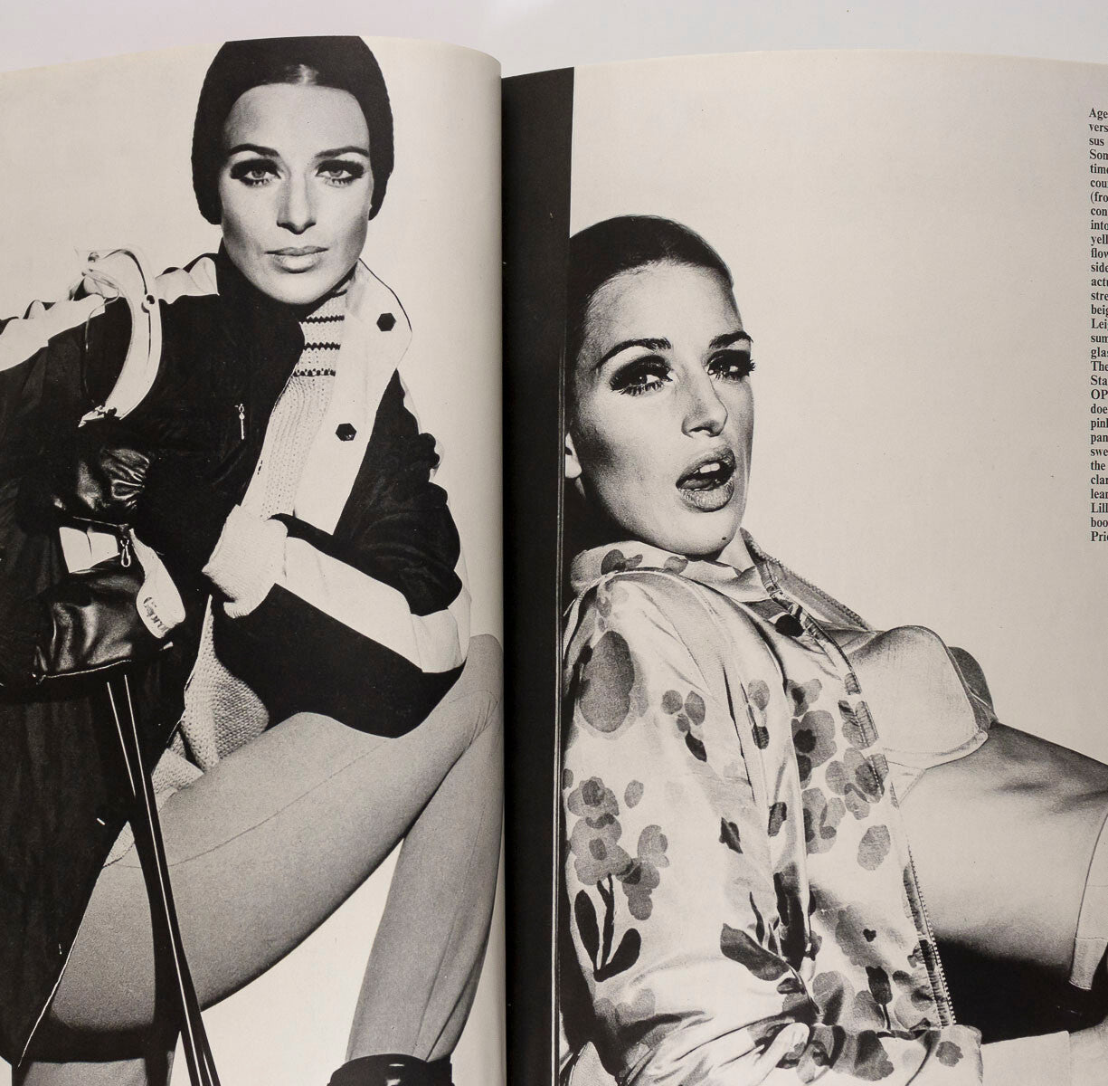 Brian Duffy SKIWEAR OpArt PAULENE STONE Hardy Amies QUEEN magazine January 1966