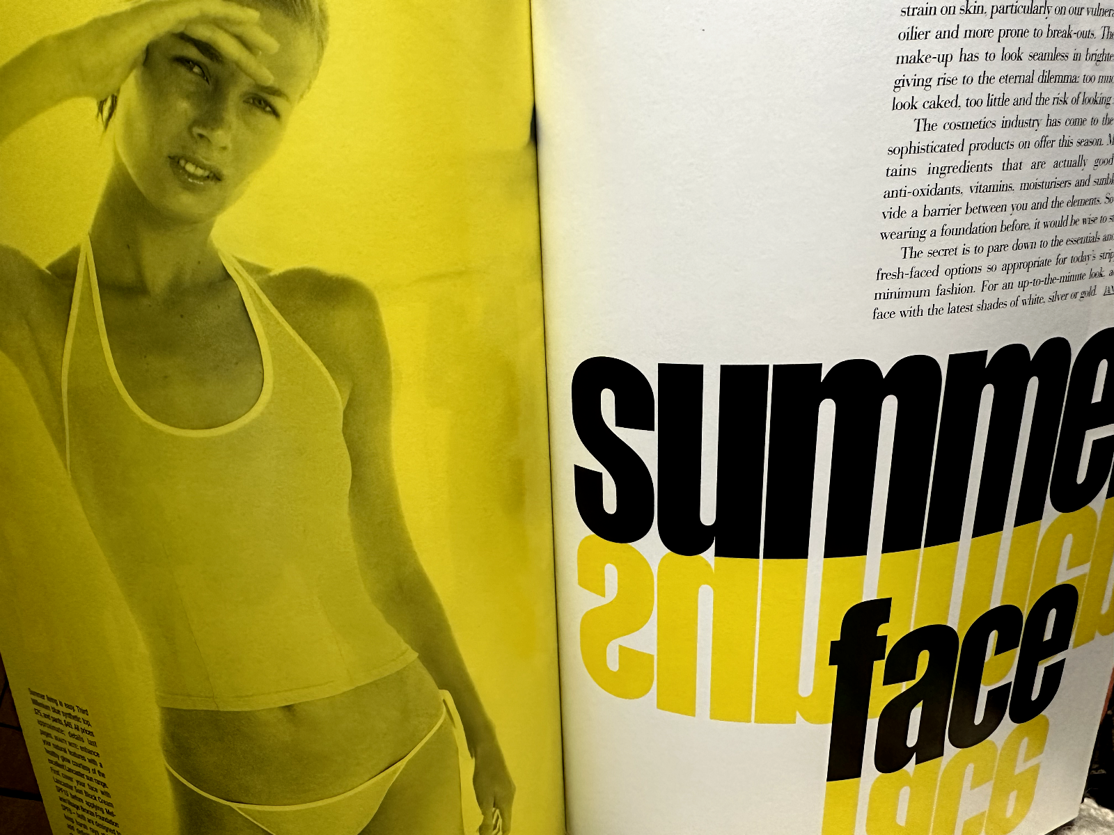 JANET JACKSON INTERVIEW Beauty JODIE KIDD Vogue Australia magazine 1996 January