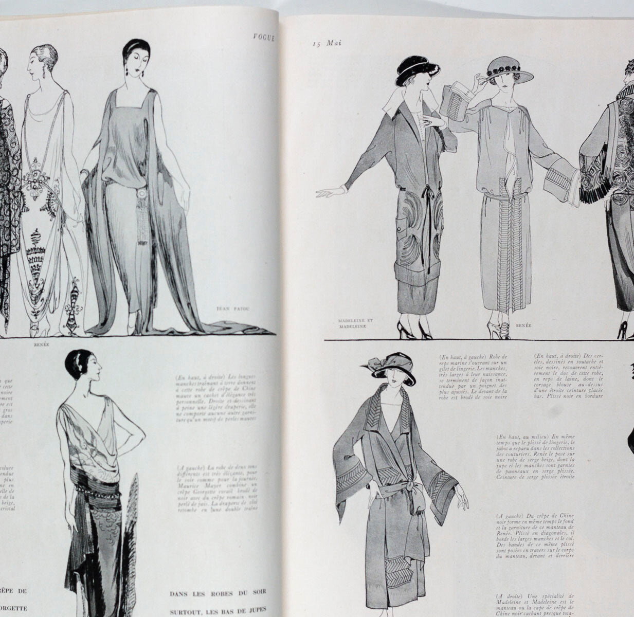 GEORGES LEPAPE Andre Marty DELAGE Maurice Goldberg VOGUE magazine May Mai 1922