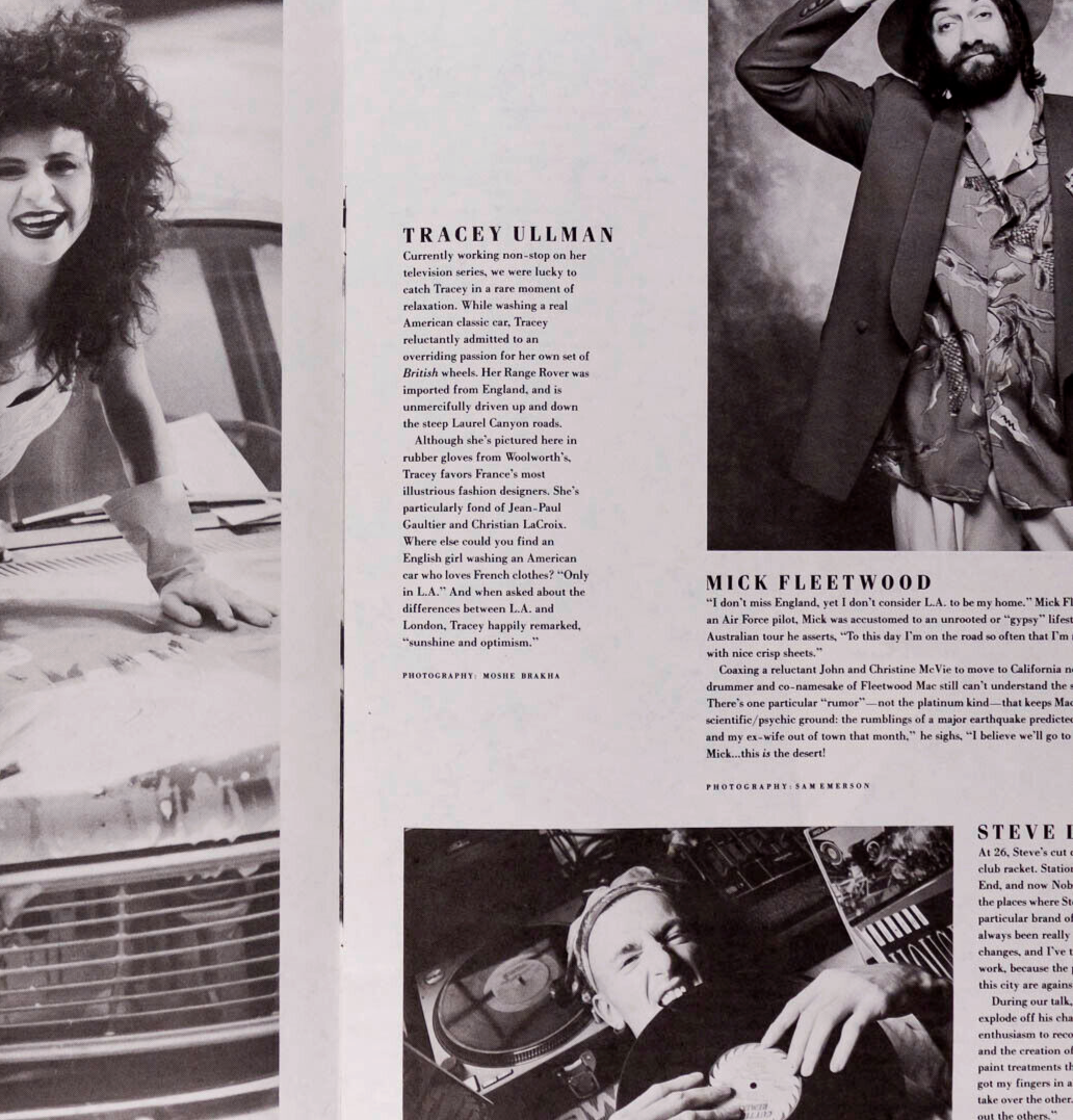 PAULA THOMAS Tim Curry AMANDA PAYS Exposure magazine 1988 John Lydon BRYAN FERRY