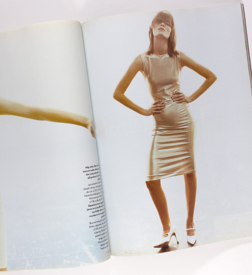 Kate Moss LINDA EVANGELISTA Eva Herzigova YSL Yasser Arafat ~ VOGUE 1995 January