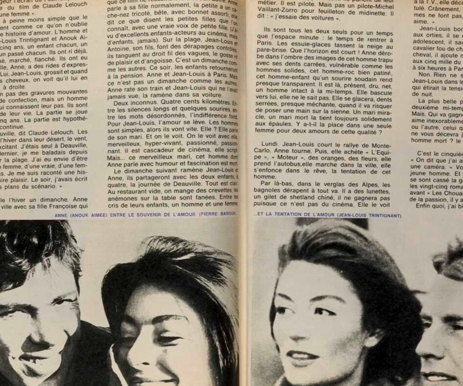 Swimwear MICHELE MERCIER Morocco SYLVIE VARTAN Anouk Aimee  FRENCH ELLE magazine