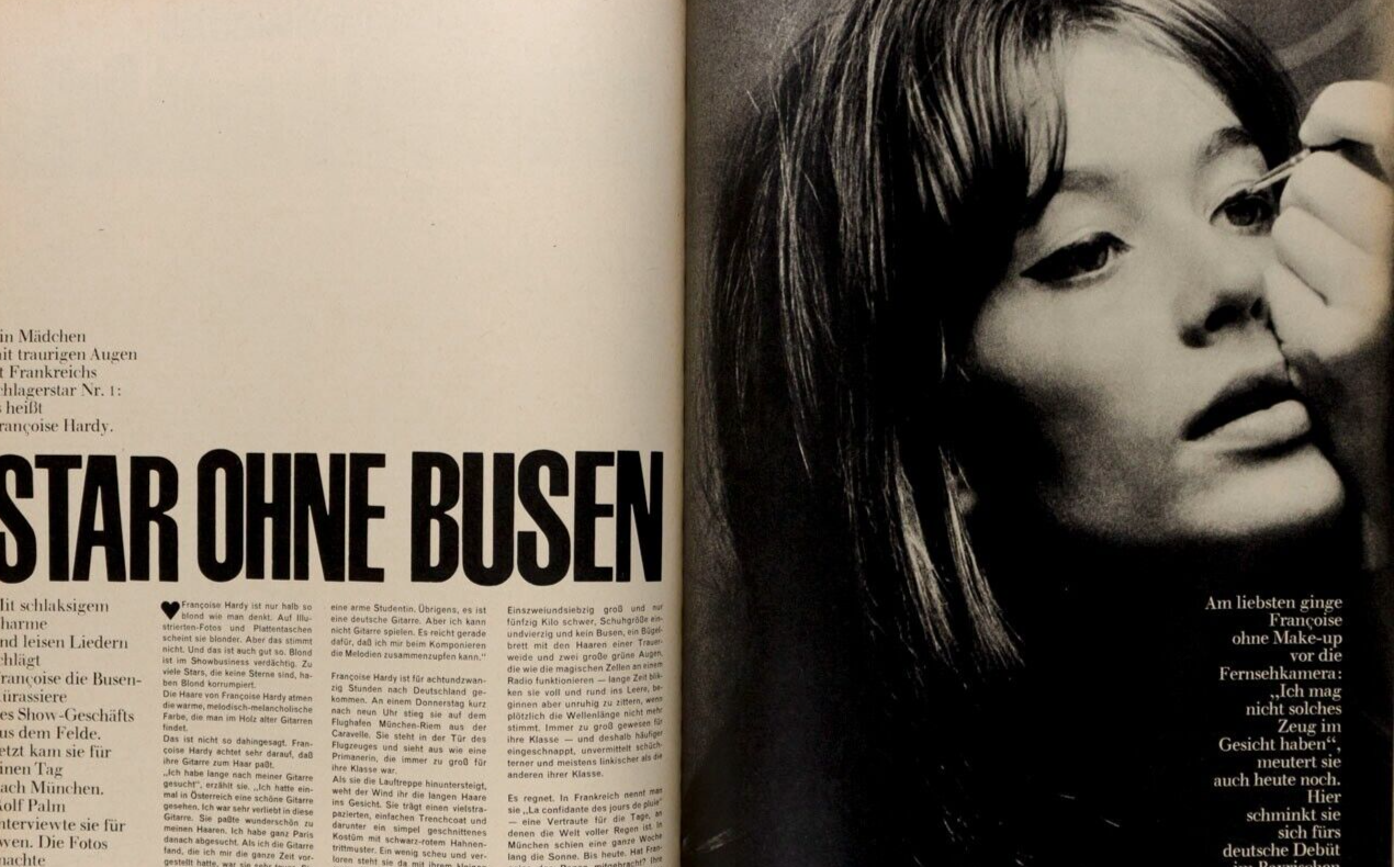 Francoise Hardy MARC HISPARD Ulrich Mack ANDERS HOLMQUIST Twen fashion magazine