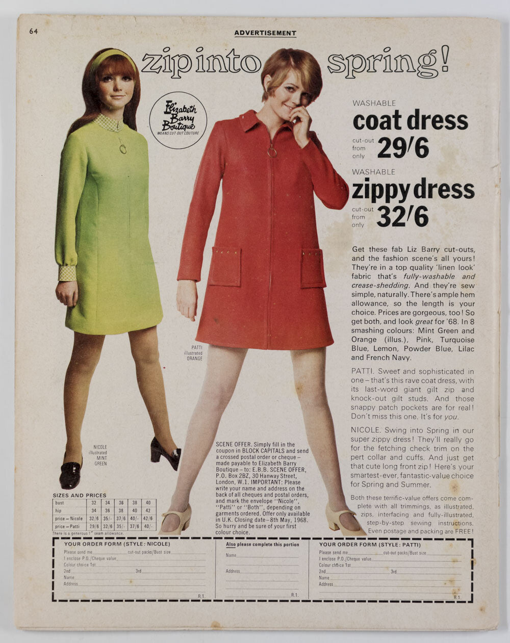 Robert Balser BEATLES Simon Dupree SANDIE SHAW Barry Gibb MOD Rave magazine 60s