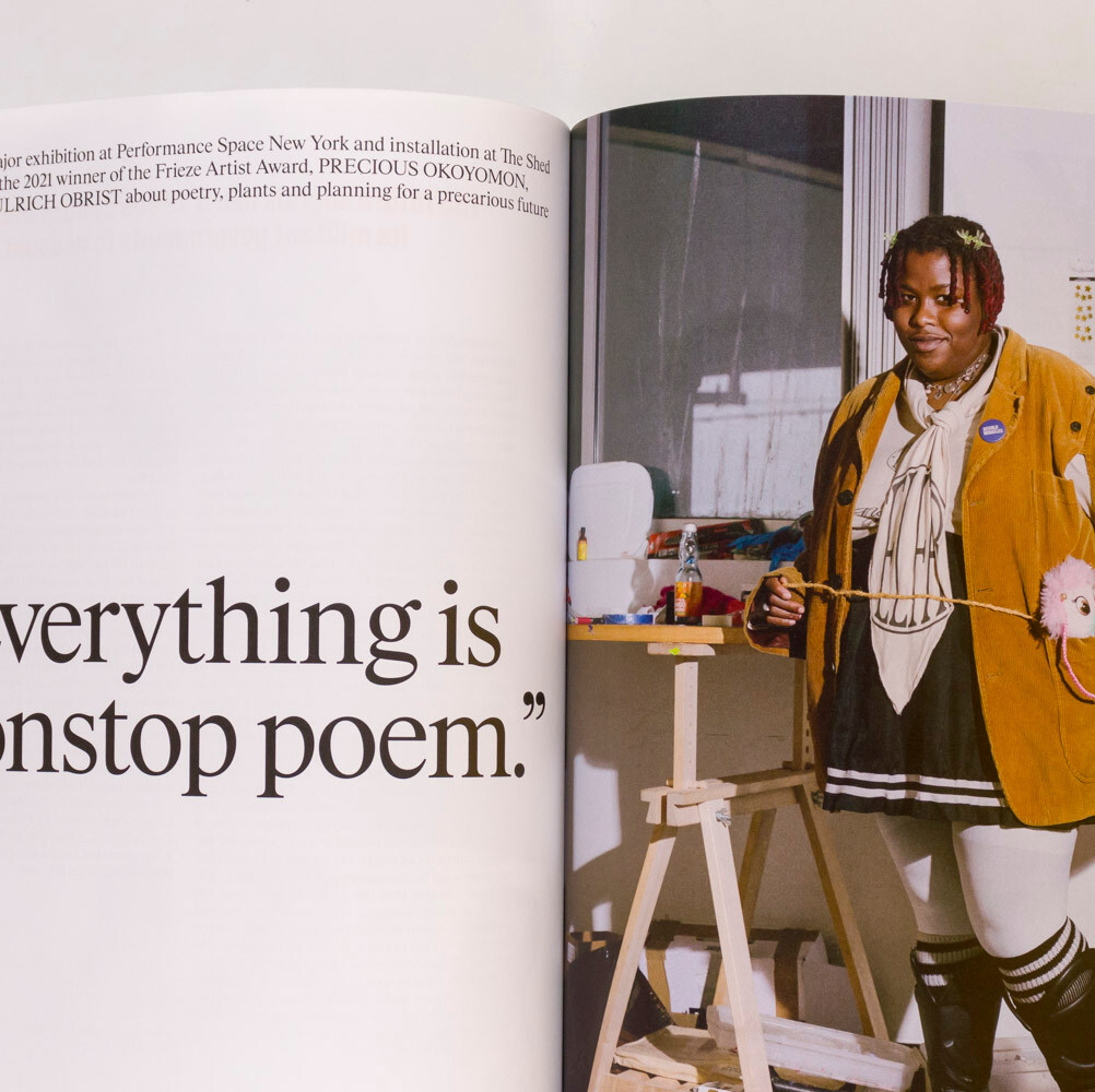 Tracey Emin SARAH LUCAS Precious Okoyomon FRIEZE magazine 2021 Happy 30 birthday