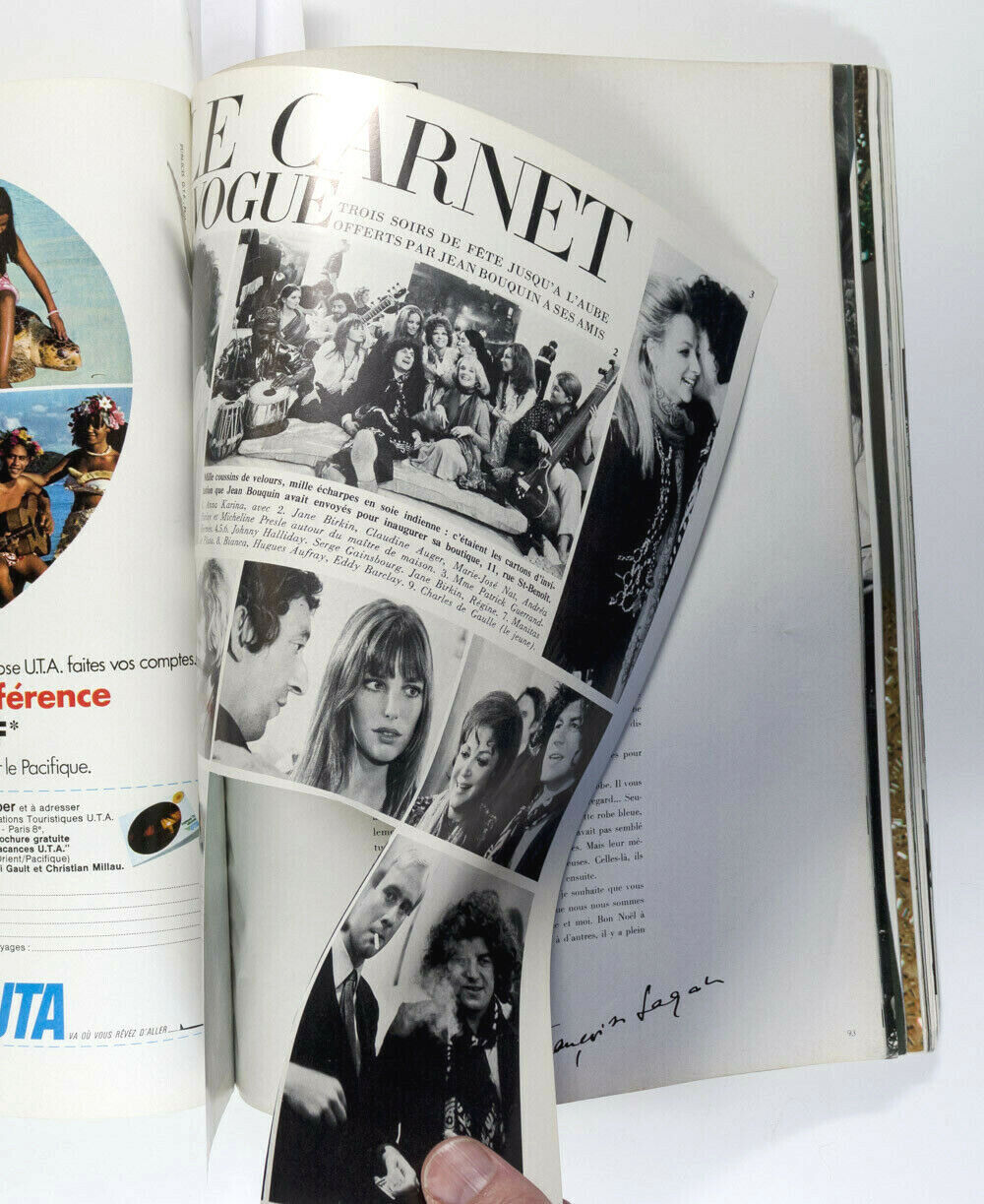 GUY BOURDIN Helmut Newton FRANCOISE SAGAN Jane Birkin Veruschka YSL Paris Vogue