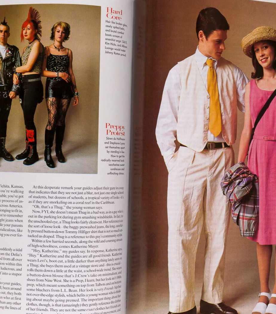 Carolyn Murphy AUDREY MARNAY Karen Elson VOGUE August 1998 Winona GOTHS Penn US