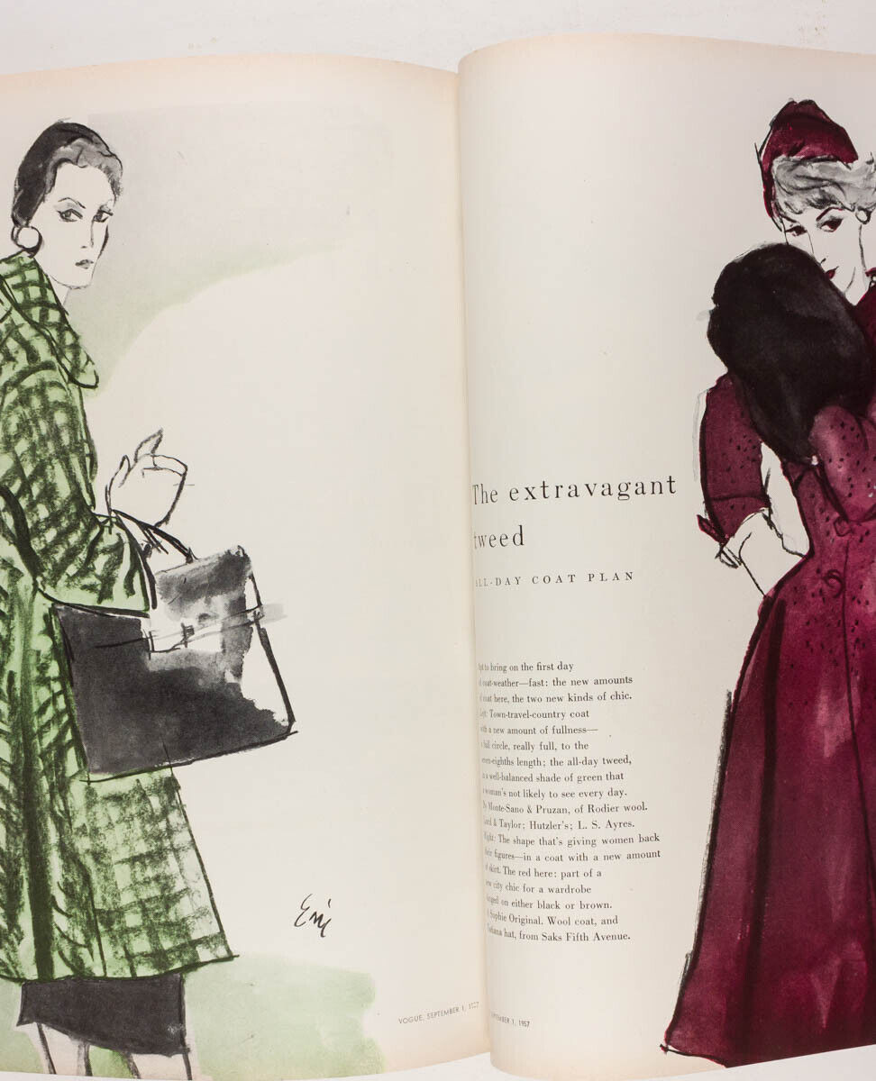 ANNE ST. MARIE Irving Penn RENE BOUCHE Horst CARL ERICKSON Vogue 1957 September