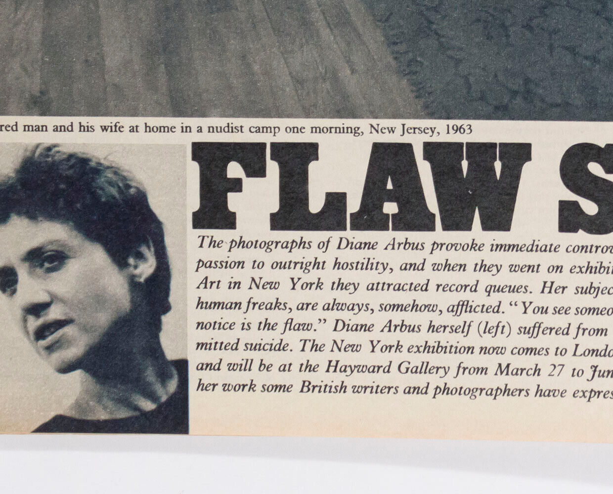 DIANE ARBUS by DON McCULLIN Bill Brandt SNOWDON Eva Sereny SUNDAY TIMES magazine