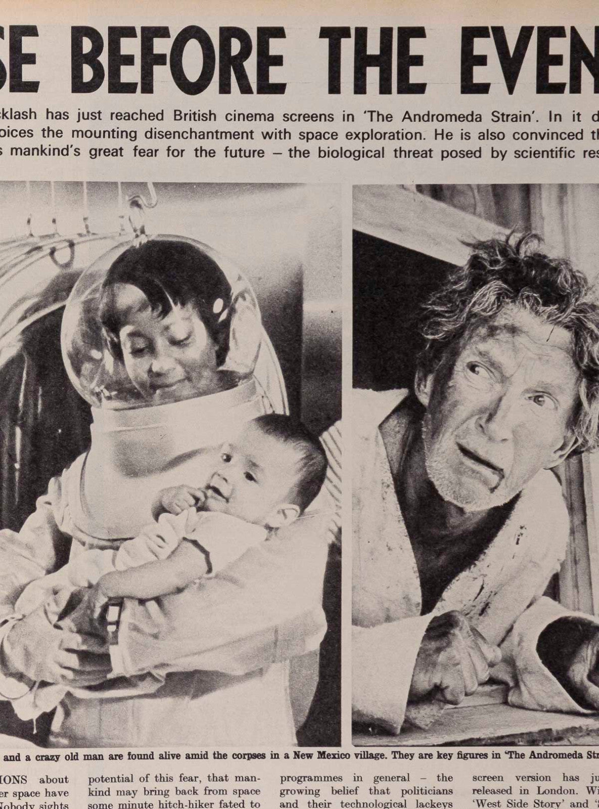 JRR TOLKIEN Robert Wise Andromeda Strain STONEHENGE Boudicca UK Observer magzine