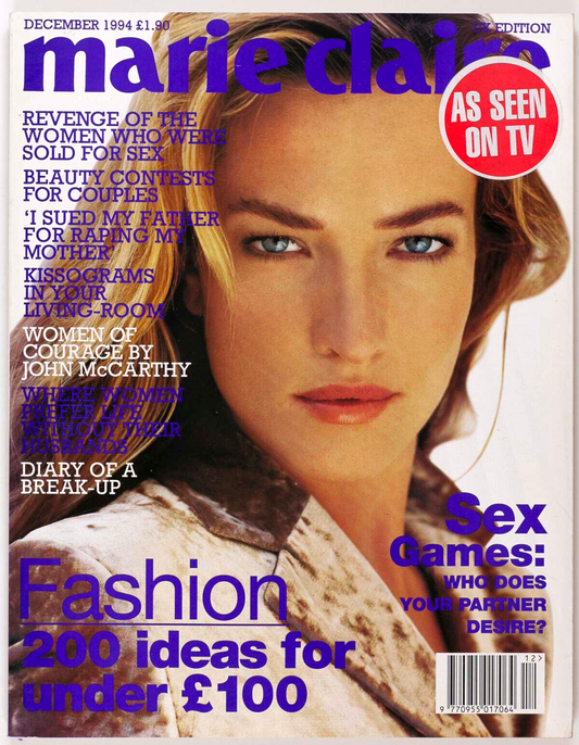 Tatjana Patitz LAETITIA CASTA Perry Ogden MARIE CLAIRE December 1994 Liberace UK