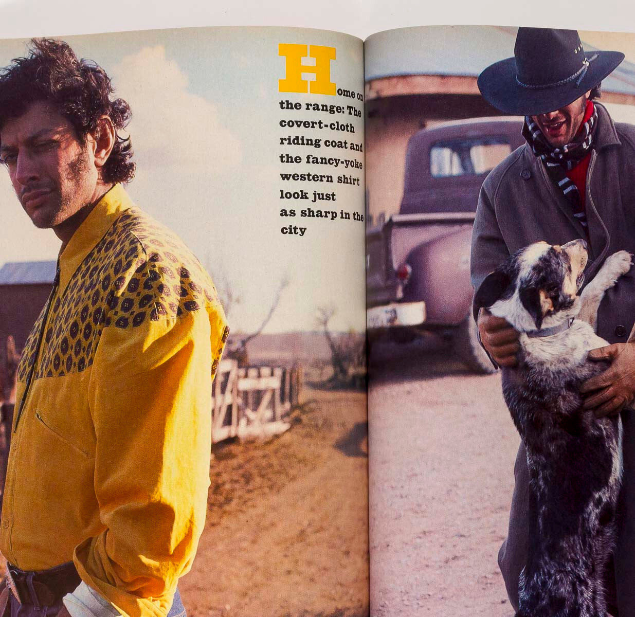 Jeff Goldblum BOY GEORGE Kevin Kline COSTNER US GQ magazine 1985 July JEFF FAHEY